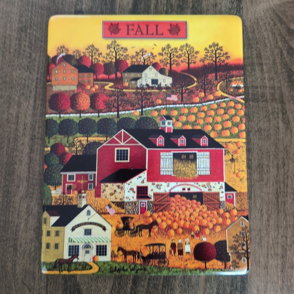 Bradford Exchange Charles Wysocki Best of Times Clock 4 Seasonal Tiles Christmas - Picture 2 of 13